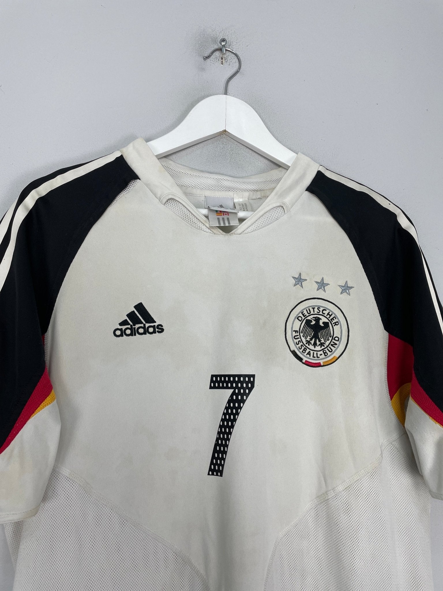 Shop 2004/05 GERMANY SCHWEINSTEIGER #7 HOME SHIRT (L) ADIDAS, classic football shirts, vintage football shirts & retro soccer jerseys at Cult Kits