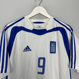 Shop 2004/05 GREECE CHARISTEAS #9 HOME SHIRT (M) ADIDAS, classic football shirts, vintage football shirts & retro soccer jerseys at Cult Kits