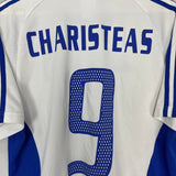 Shop 2004/05 GREECE CHARISTEAS #9 HOME SHIRT (M) ADIDAS, classic football shirts, vintage football shirts & retro soccer jerseys at Cult Kits