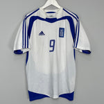 Shop 2004/05 GREECE CHARISTEAS #9 HOME SHIRT (M) ADIDAS, classic football shirts, vintage football shirts & retro soccer jerseys at Cult Kits
