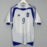 Shop 2004/05 GREECE CHARISTEAS #9 HOME SHIRT (M) ADIDAS, classic football shirts, vintage football shirts & retro soccer jerseys at Cult Kits