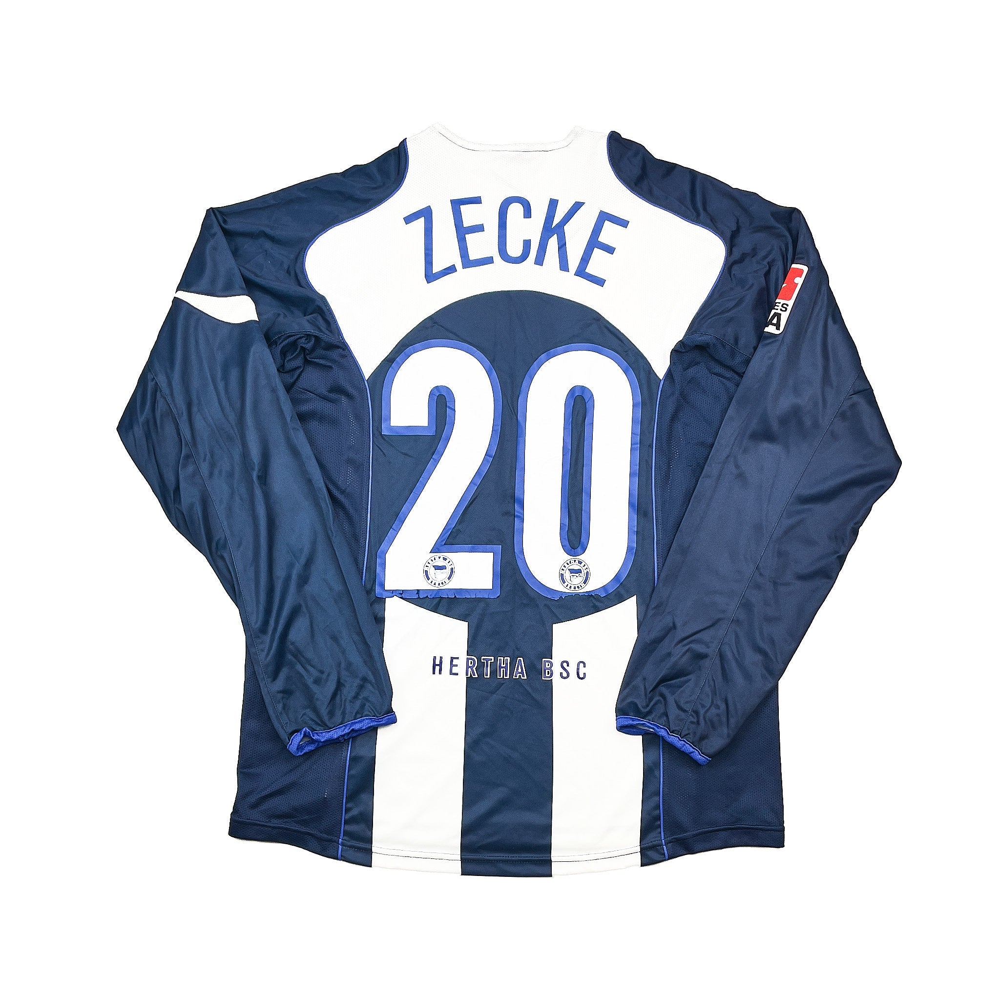Buy 2004/05 Hertha Berlin Zecke 20 *Match Issue* L/S Home Shirt (L) Nike ~ Free worldwide shipping available ~ Authentic Vintage Football Shirts from Cult Kits