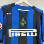 Shop 2004/05 INTER MILAN ADRIANO #10 HOME SHIRT (L) NIKE, classic football shirts, vintage football shirts & retro soccer jerseys at Cult Kits