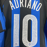 Shop 2004/05 INTER MILAN ADRIANO #10 HOME SHIRT (L) NIKE, classic football shirts, vintage football shirts & retro soccer jerseys at Cult Kits