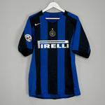 Shop 2004/05 INTER MILAN ADRIANO #10 HOME SHIRT (L) NIKE, classic football shirts, vintage football shirts & retro soccer jerseys at Cult Kits
