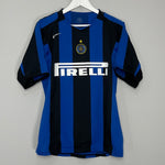 Shop 2004/05 INTER MILAN ADRIANO #10 HOME SHIRT (M) NIKE, classic football shirts, vintage football shirts & retro soccer jerseys at Cult Kits