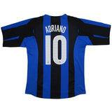 Buy 2004/05 Inter Milan Adriano 10 Home Shirt (M) Nike ~ Free worldwide shipping ~ Authentic Vintage Football Shirts from Cult Kits