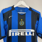Shop 2004/05 INTER MILAN ADRIANO #10 HOME SHIRT (M) NIKE, classic football shirts, vintage football shirts & retro soccer jerseys at Cult Kits