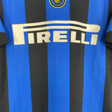 Shop 2004/05 INTER MILAN ADRIANO #10 HOME SHIRT (M) NIKE, classic football shirts, vintage football shirts & retro soccer jerseys at Cult Kits