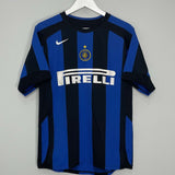 Shop 2004/05 INTER MILAN ADRIANO #10 HOME SHIRT (S) NIKE, classic football shirts, vintage football shirts & retro soccer jerseys at Cult Kits