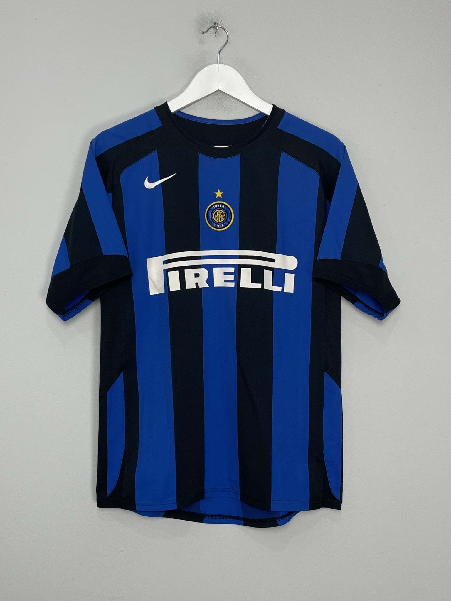 Shop 2004/05 INTER MILAN ADRIANO #10 HOME SHIRT (S) NIKE, classic football shirts, vintage football shirts & retro soccer jerseys at Cult Kits