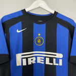 Shop 2004/05 INTER MILAN ADRIANO #10 HOME SHIRT (S) NIKE, classic football shirts, vintage football shirts & retro soccer jerseys at Cult Kits
