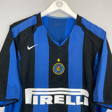 2004/05 INTER MILAN J.ZANETTI 4 HOME SHIRT (XL) NIKE - Cult Kits - XL - Buy Vintage Football Shirts, Authentic Retro Football Shirts For Sale, Classic Football Shirts & Soccer Jersey