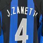 2004/05 INTER MILAN J.ZANETTI 4 HOME SHIRT (XL) NIKE - Cult Kits - XL - Buy Vintage Football Shirts, Authentic Retro Football Shirts For Sale, Classic Football Shirts & Soccer Jersey