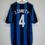 2004/05 INTER MILAN J.ZANETTI 4 HOME SHIRT (XL) NIKE - Cult Kits - XL - Buy Vintage Football Shirts, Authentic Retro Football Shirts For Sale, Classic Football Shirts & Soccer Jersey