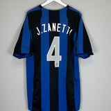 2004/05 INTER MILAN J.ZANETTI 4 HOME SHIRT (XL) NIKE - Cult Kits - XL - Buy Vintage Football Shirts, Authentic Retro Football Shirts For Sale, Classic Football Shirts & Soccer Jersey
