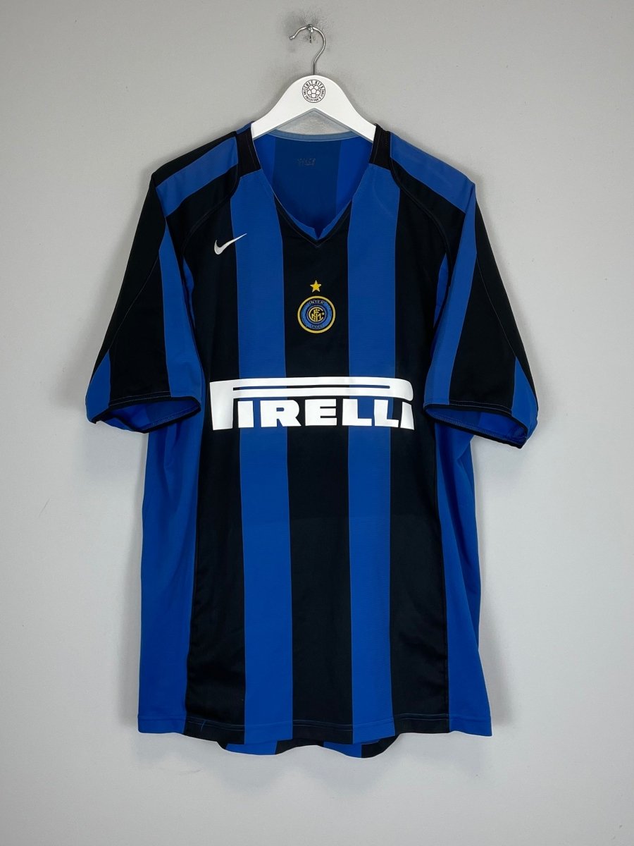 2004/05 INTER MILAN J.ZANETTI 4 HOME SHIRT (XL) NIKE - Cult Kits - XL - Buy Vintage Football Shirts, Authentic Retro Football Shirts For Sale, Classic Football Shirts & Soccer Jersey
