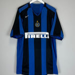 2004/05 INTER MILAN J.ZANETTI 4 HOME SHIRT (XL) NIKE - Cult Kits - XL - Buy Vintage Football Shirts, Authentic Retro Football Shirts For Sale, Classic Football Shirts & Soccer Jersey