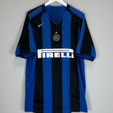 2004/05 INTER MILAN J.ZANETTI 4 HOME SHIRT (XL) NIKE - Cult Kits - XL - Buy Vintage Football Shirts, Authentic Retro Football Shirts For Sale, Classic Football Shirts & Soccer Jersey