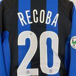 Shop 2004/05 INTER MILAN RECOBA #20 L/S HOME SHIRT (M) NIKE, classic football shirts, vintage football shirts & retro soccer jerseys at Cult Kits