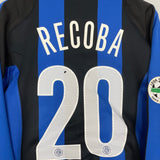 Shop 2004/05 INTER MILAN RECOBA #20 L/S HOME SHIRT (M) NIKE, classic football shirts, vintage football shirts & retro soccer jerseys at Cult Kits