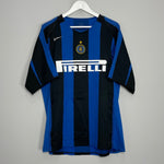 Shop 2004/05 INTER MILAN VIERI #32 HOME SHIRT (XL) NIKE, classic football shirts, vintage football shirts & retro soccer jerseys at Cult Kits