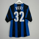 Shop 2004/05 INTER MILAN VIERI #32 HOME SHIRT (XL) NIKE, classic football shirts, vintage football shirts & retro soccer jerseys at Cult Kits