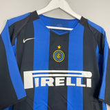 Shop 2004/05 INTER MILAN VIERI #32 HOME SHIRT (XL) NIKE, classic football shirts, vintage football shirts & retro soccer jerseys at Cult Kits