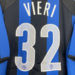 Shop 2004/05 INTER MILAN VIERI #32 HOME SHIRT (XL) NIKE, classic football shirts, vintage football shirts & retro soccer jerseys at Cult Kits