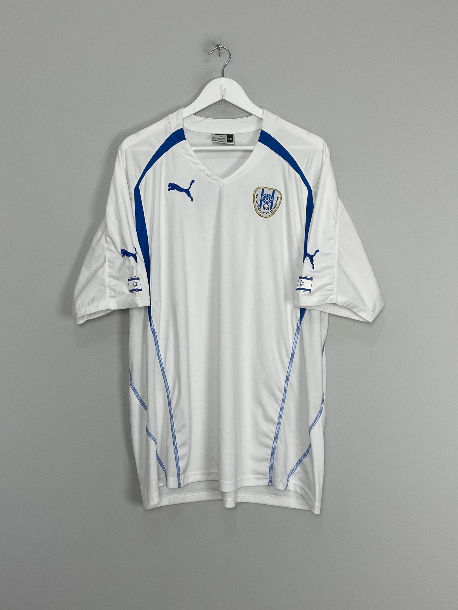 Shop 2004/05 ISRAEL HOME SHIRT (XXL) PUMA, classic football shirts, vintage football shirts & retro soccer jerseys at Cult Kits
