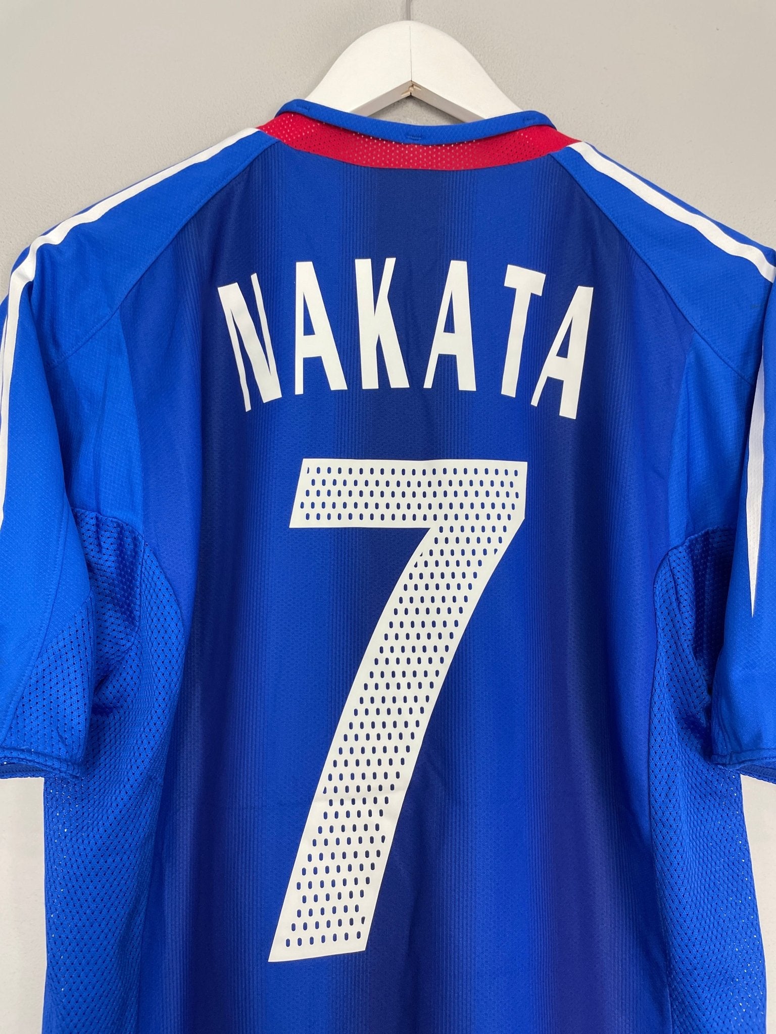 Shop 2004/05 JAPAN NAKATA #7 HOME SHIRT (M) ADIDAS, classic football shirts, vintage football shirts & retro soccer jerseys at Cult Kits