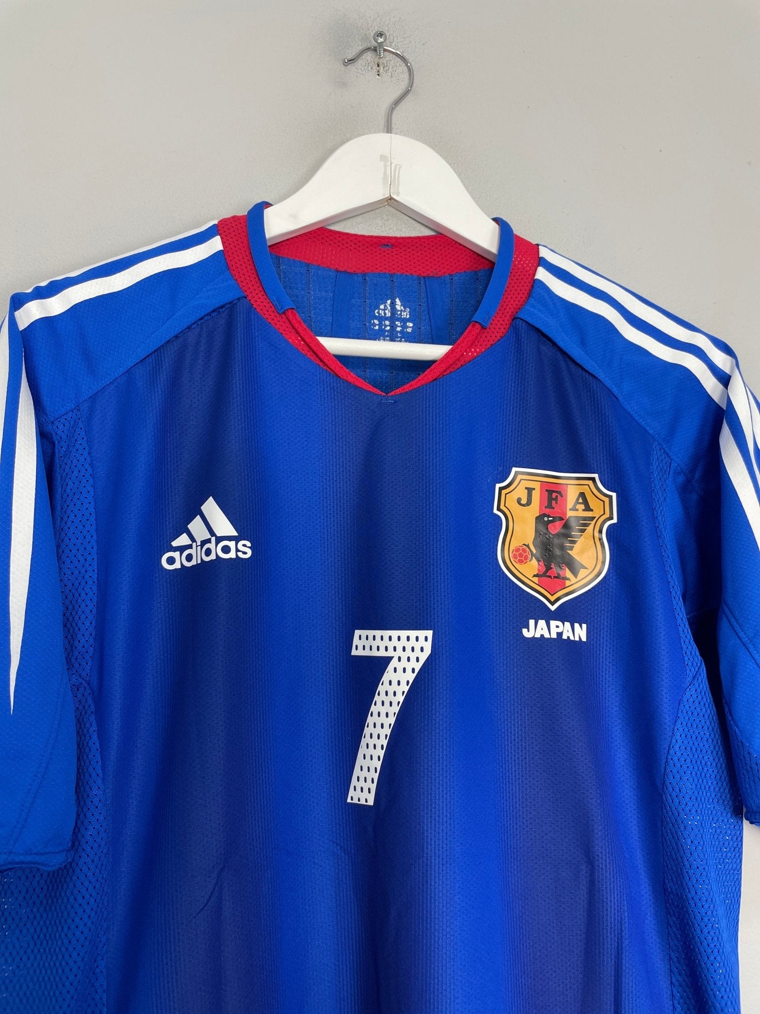 Shop 2004/05 JAPAN NAKATA #7 HOME SHIRT (M) ADIDAS, classic football shirts, vintage football shirts & retro soccer jerseys at Cult Kits