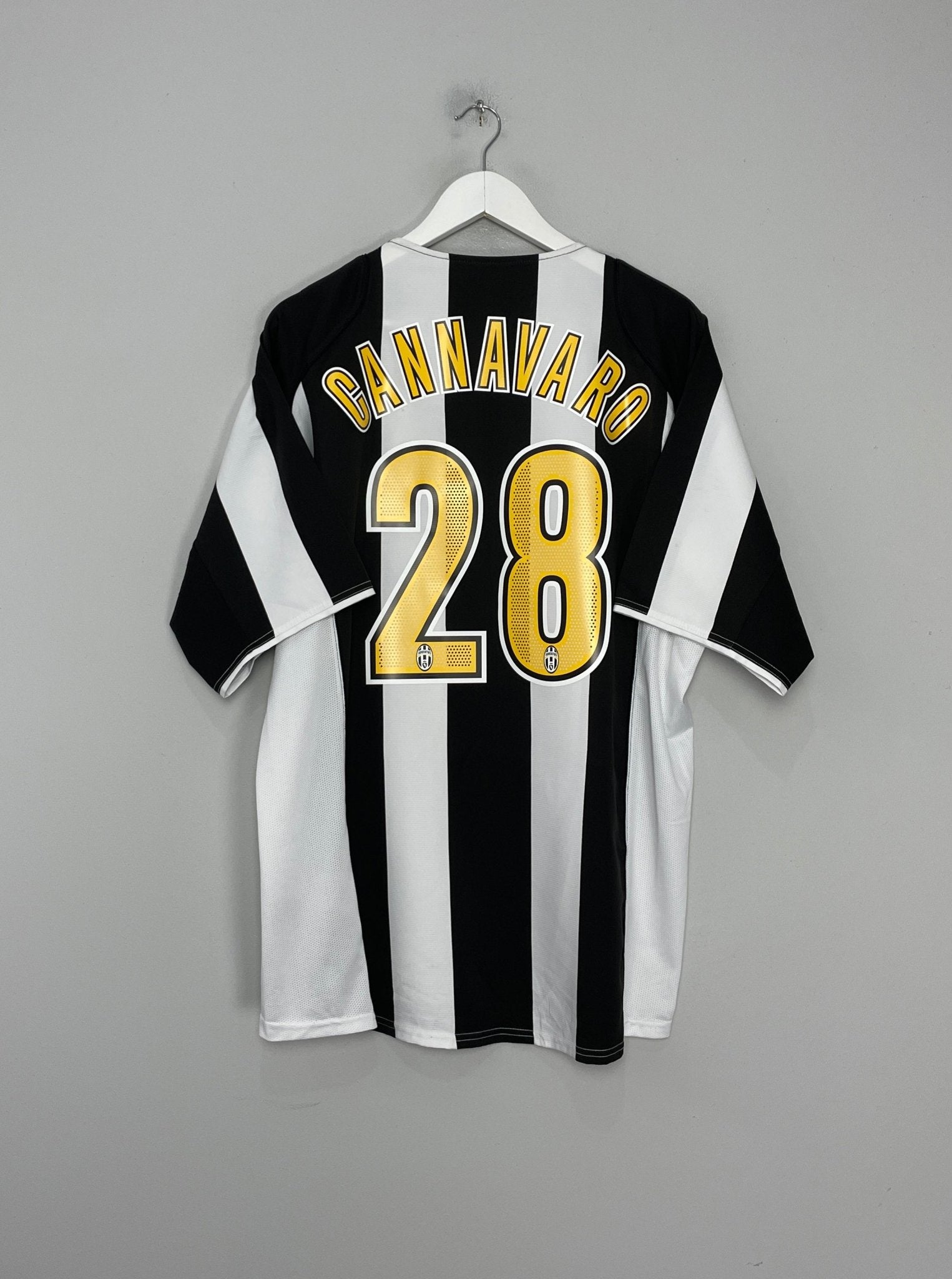 Shop 2004/05 JUVENTUS CANNAVARO #28 HOME SHIRT (XL) NIKE, classic football shirts, vintage football shirts & retro soccer jerseys at Cult Kits