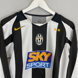 Shop 2004/05 JUVENTUS DEL PIERO #10 L/S HOME SHIRT (S) NIKE, classic football shirts, vintage football shirts & retro soccer jerseys at Cult Kits