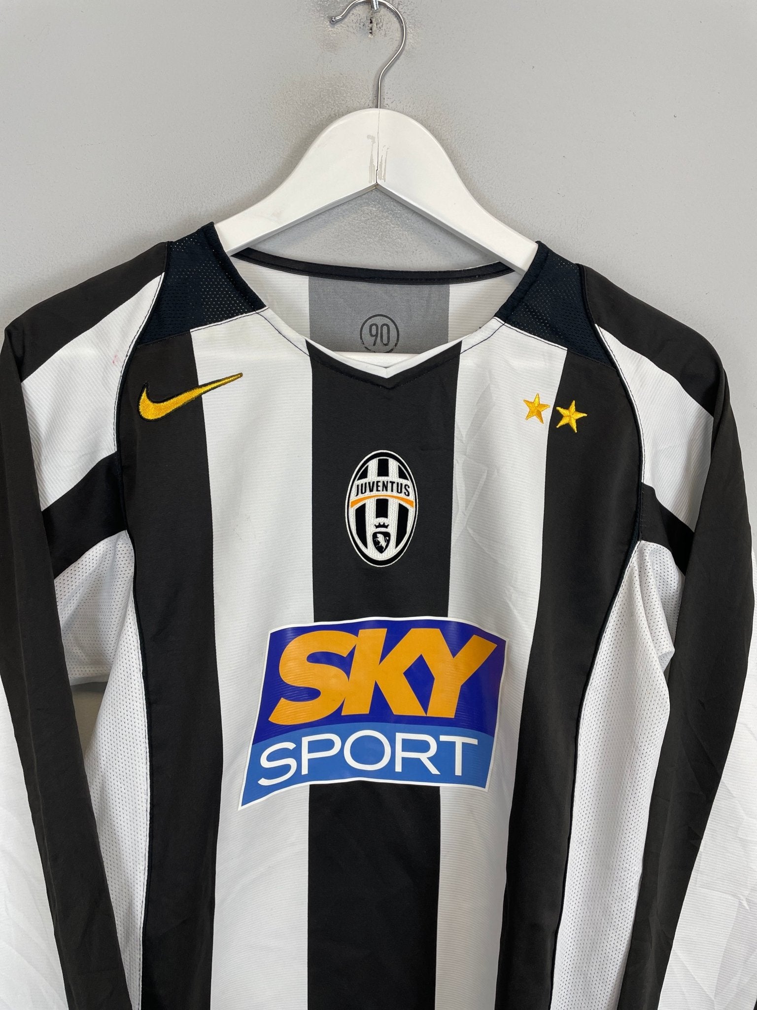 Shop 2004/05 JUVENTUS DEL PIERO #10 L/S HOME SHIRT (S) NIKE, classic football shirts, vintage football shirts & retro soccer jerseys at Cult Kits