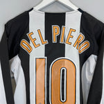 Shop 2004/05 JUVENTUS DEL PIERO #10 L/S HOME SHIRT (S) NIKE, classic football shirts, vintage football shirts & retro soccer jerseys at Cult Kits