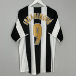 Shop 2004/05 JUVENTUS IBRAHIMOVIC #9 HOME SHIRT (L) NIKE, classic football shirts, vintage football shirts & retro soccer jerseys at Cult Kits