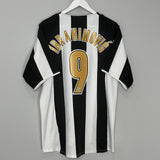 Shop 2004/05 JUVENTUS IBRAHIMOVIC #9 HOME SHIRT (L) NIKE, classic football shirts, vintage football shirts & retro soccer jerseys at Cult Kits
