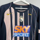 Shop 2004/05 JUVENTUS IBRAHIMOVIC #9 L/S AWAY SHIRT (L) NIKE, classic football shirts, vintage football shirts & retro soccer jerseys at Cult Kits