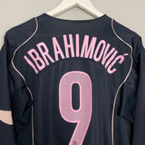 Shop 2004/05 JUVENTUS IBRAHIMOVIC #9 L/S AWAY SHIRT (L) NIKE, classic football shirts, vintage football shirts & retro soccer jerseys at Cult Kits