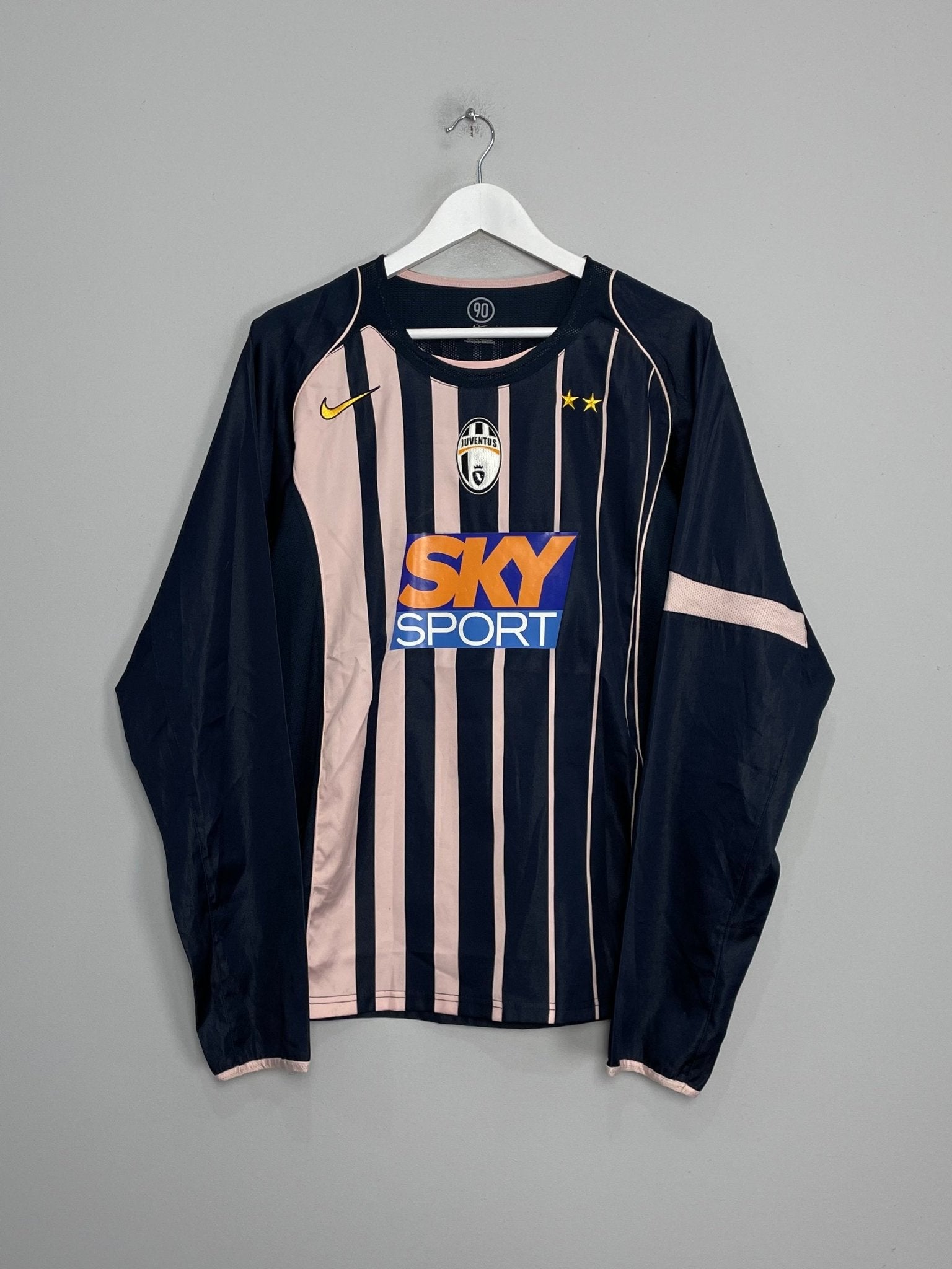 Shop 2004/05 JUVENTUS IBRAHIMOVIC #9 L/S AWAY SHIRT (L) NIKE, classic football shirts, vintage football shirts & retro soccer jerseys at Cult Kits
