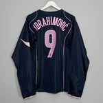 Shop 2004/05 JUVENTUS IBRAHIMOVIC #9 L/S AWAY SHIRT (L) NIKE, classic football shirts, vintage football shirts & retro soccer jerseys at Cult Kits