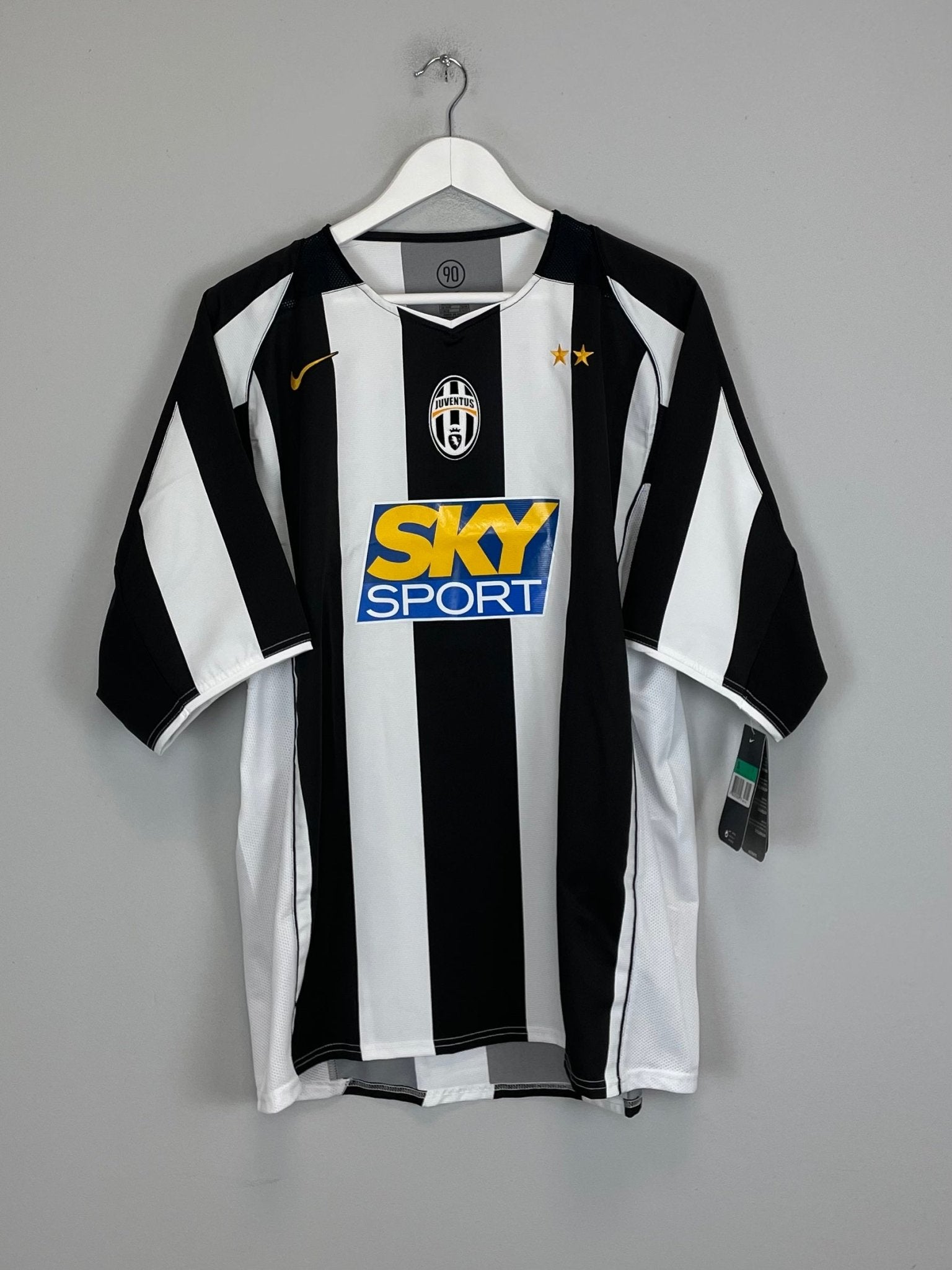 Shop 2004/05 JUVENTUS NEDVED #11 *BNWT* HOME SHIRT (XL) NIKE, classic football shirts, vintage football shirts & retro soccer jerseys at Cult Kits