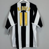 Shop 2004/05 JUVENTUS NEDVED #11 *BNWT* HOME SHIRT (XL) NIKE, classic football shirts, vintage football shirts & retro soccer jerseys at Cult Kits