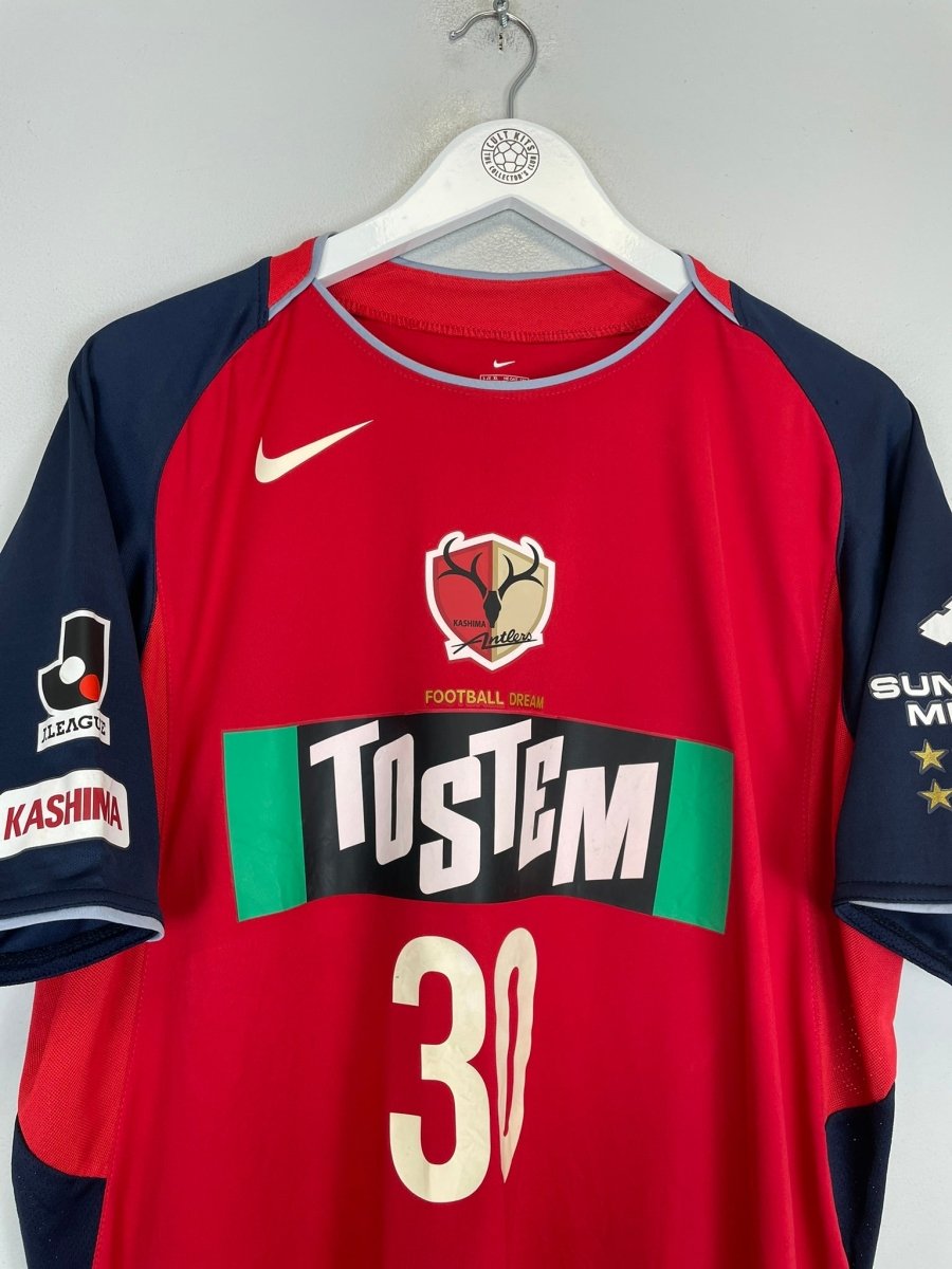 2004/05 KASHIMA ANTLERS 30 HOME SHIRT (XL) NIKE - Cult Kits - XL - Buy Vintage Football Shirts, Authentic Retro Football Shirts For Sale, Classic Football Shirts & Soccer Jersey