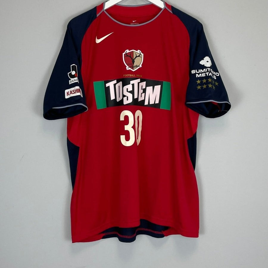 2004/05 KASHIMA ANTLERS 30 HOME SHIRT (XL) NIKE - Cult Kits - XL - Buy Vintage Football Shirts, Authentic Retro Football Shirts For Sale, Classic Football Shirts & Soccer Jersey