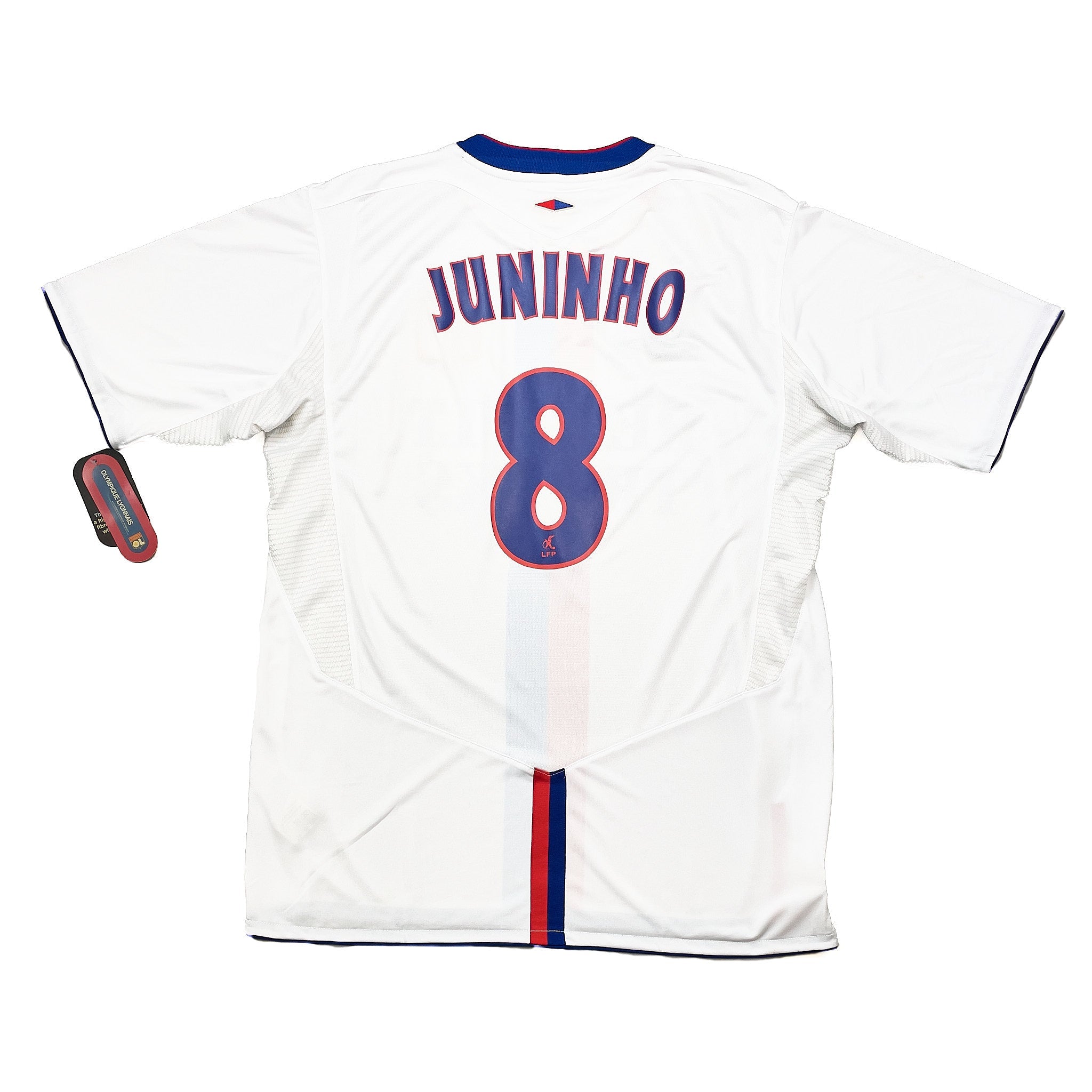 Buy 2004/05 Lyon Juninho 8 *BNWT* Home Shirt (L) Umbro ~ Free worldwide shipping ~ Authentic Vintage Football Shirts from Cult Kits