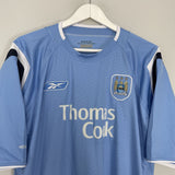 Shop 2004/05 MANCHESTER CITY SIBIERSKI #10 HOME SHIRT (XL) REEBOK, classic football shirts, vintage football shirts & retro soccer jerseys at Cult Kits