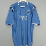 Shop 2004/05 MANCHESTER CITY SIBIERSKI #10 HOME SHIRT (XL) REEBOK, classic football shirts, vintage football shirts & retro soccer jerseys at Cult Kits