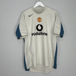Shop 2004/05 MANCHESTER UNITED TRAINING SHIRT (L) NIKE, classic football shirts, vintage football shirts & retro soccer jerseys at Cult Kits